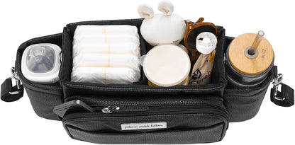 Wander Stroller Caddy Deluxe, Perfect for Organization, Multiple Carry Positions, Fits Most Strollers, Ebony