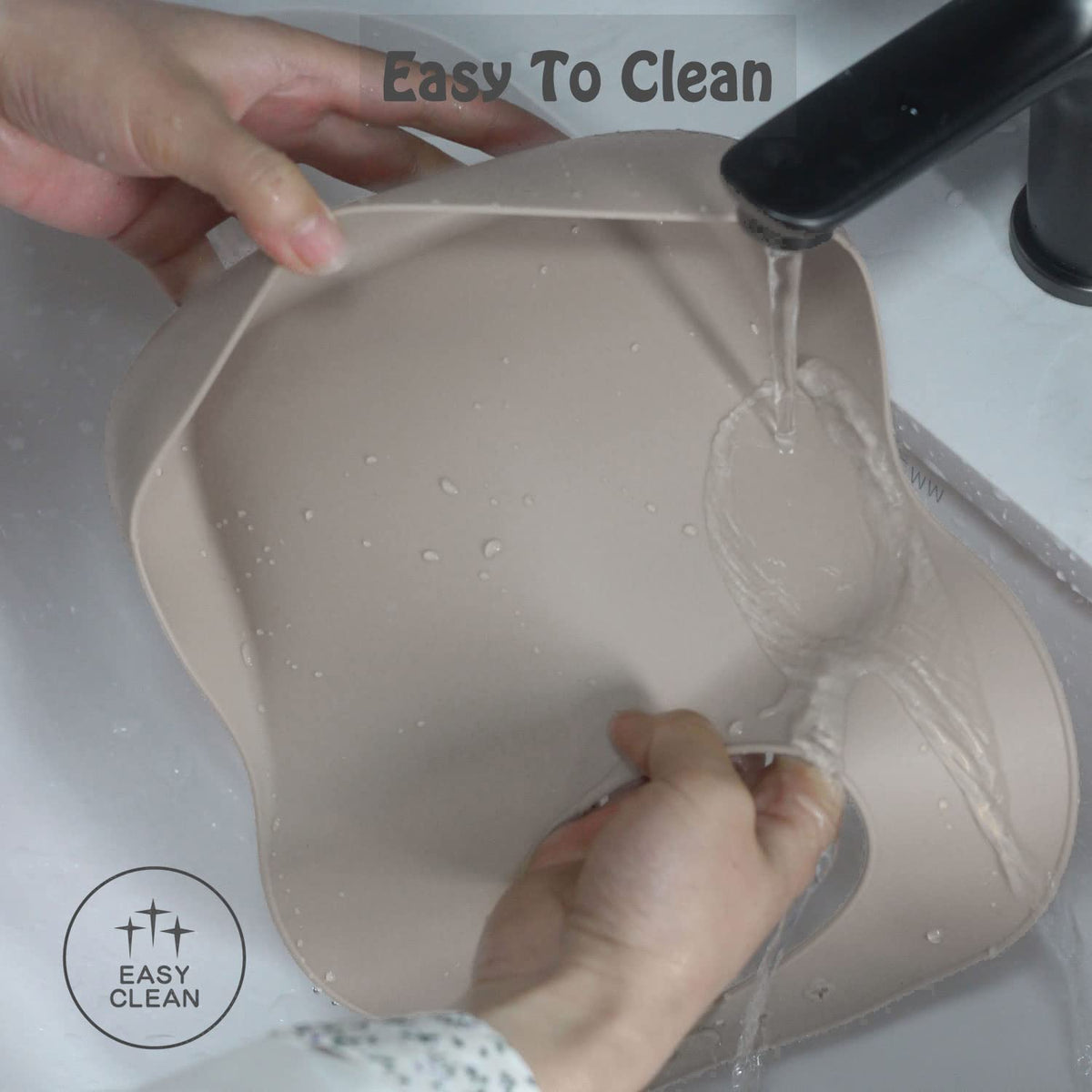 Suction Baby Bowl Silicone Bib Spoon Set 6 M+ (Hazy Green)