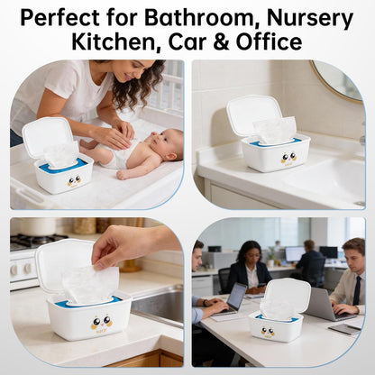Flushable Wipes Dispenser Compatible with Cottonelle, Bathroom Wipes Holder Flushable Wipes Container Toilet Paper Wipes Dispenser, Bathroom Organizer Fits for Cottonelle (Only Wipes Dispenser)