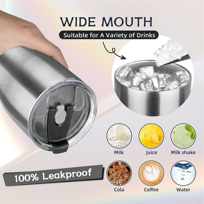 20oz Insulated Tumbler with Lid Straw Travel Coffee Mug Cup (Light/Purple) | Double Wall Vacuum Hot Iced Insulated Cup Stainless Steel Mug Leakproof Powder Coated Metal Tumbler for Men Women