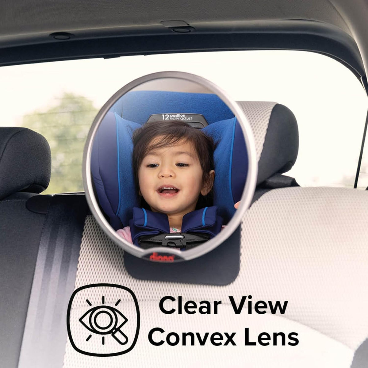 Baby Car Mirror 2 Pack, Includes Safety Car Seat Mirror for Rear Facing Infant & See Me Too Rear View Baby Mirror Both Fully Adjustable with Wide Crystal Clear View, Shatterproof, Crash Tested