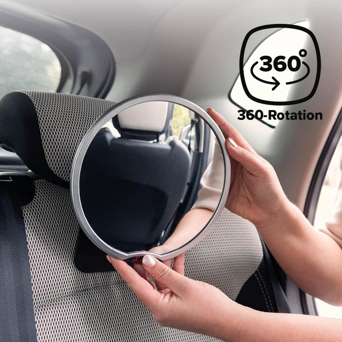Baby Car Mirror 2 Pack, Includes Safety Car Seat Mirror for Rear Facing Infant & See Me Too Rear View Baby Mirror Both Fully Adjustable with Wide Crystal Clear View, Shatterproof, Crash Tested