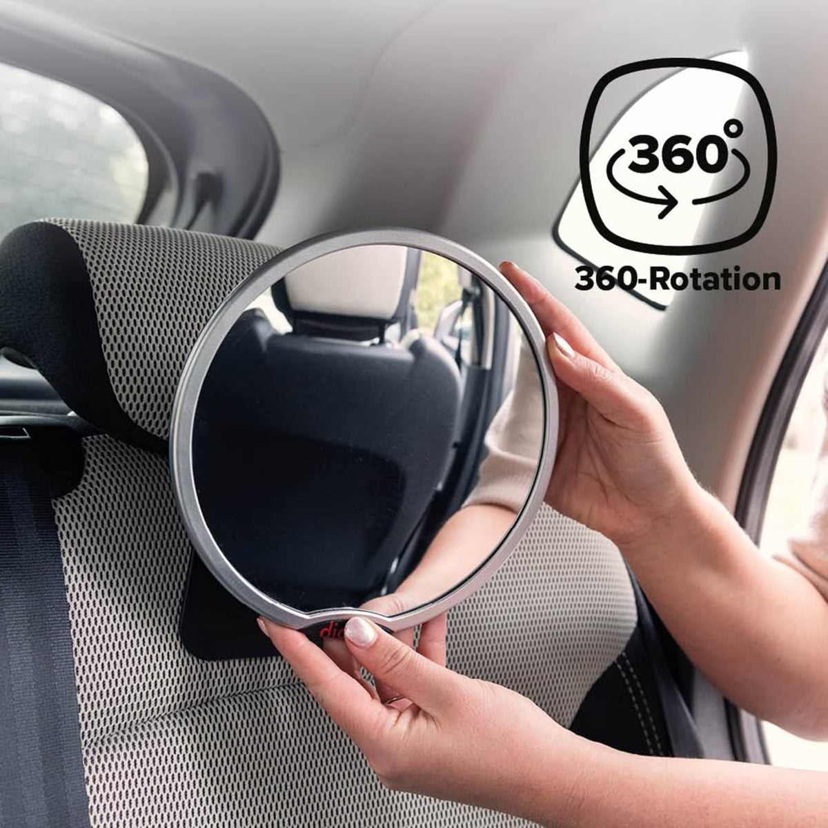 Baby Car Mirror 2 Pack, Includes Safety Car Seat Mirror for Rear Facing Infant & See Me Too Rear View Baby Mirror Both Fully Adjustable with Wide Crystal Clear View, Shatterproof, Crash Tested