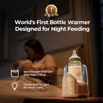 NightPro Bottle Warmer for Baby Breast Milk with Night Light