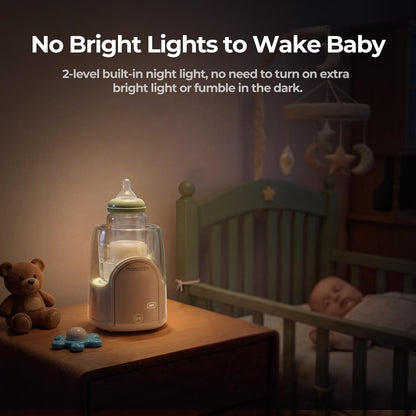 NightPro Bottle Warmer for Baby Breast Milk with Night Light