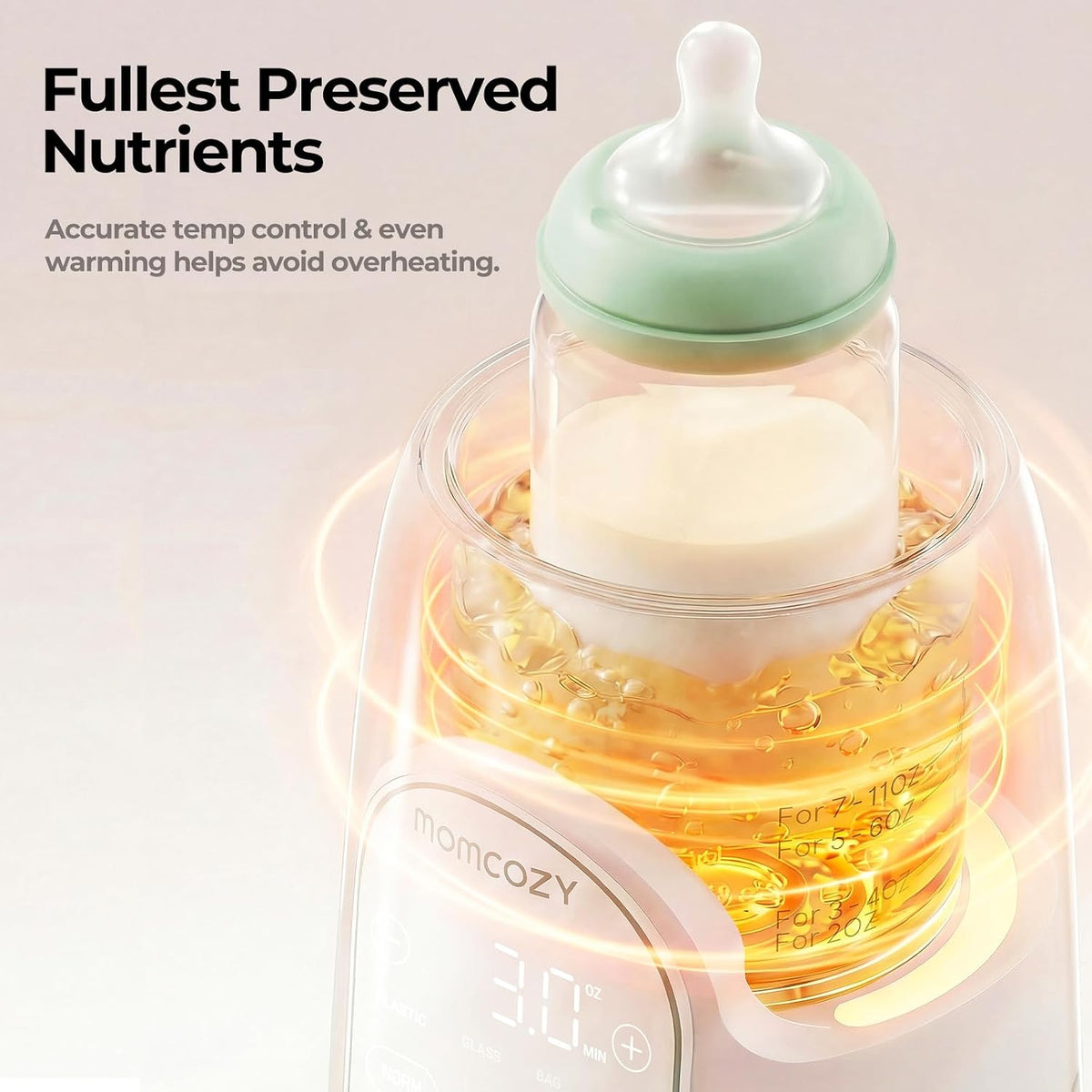 NightPro Bottle Warmer for Baby Breast Milk with Night Light