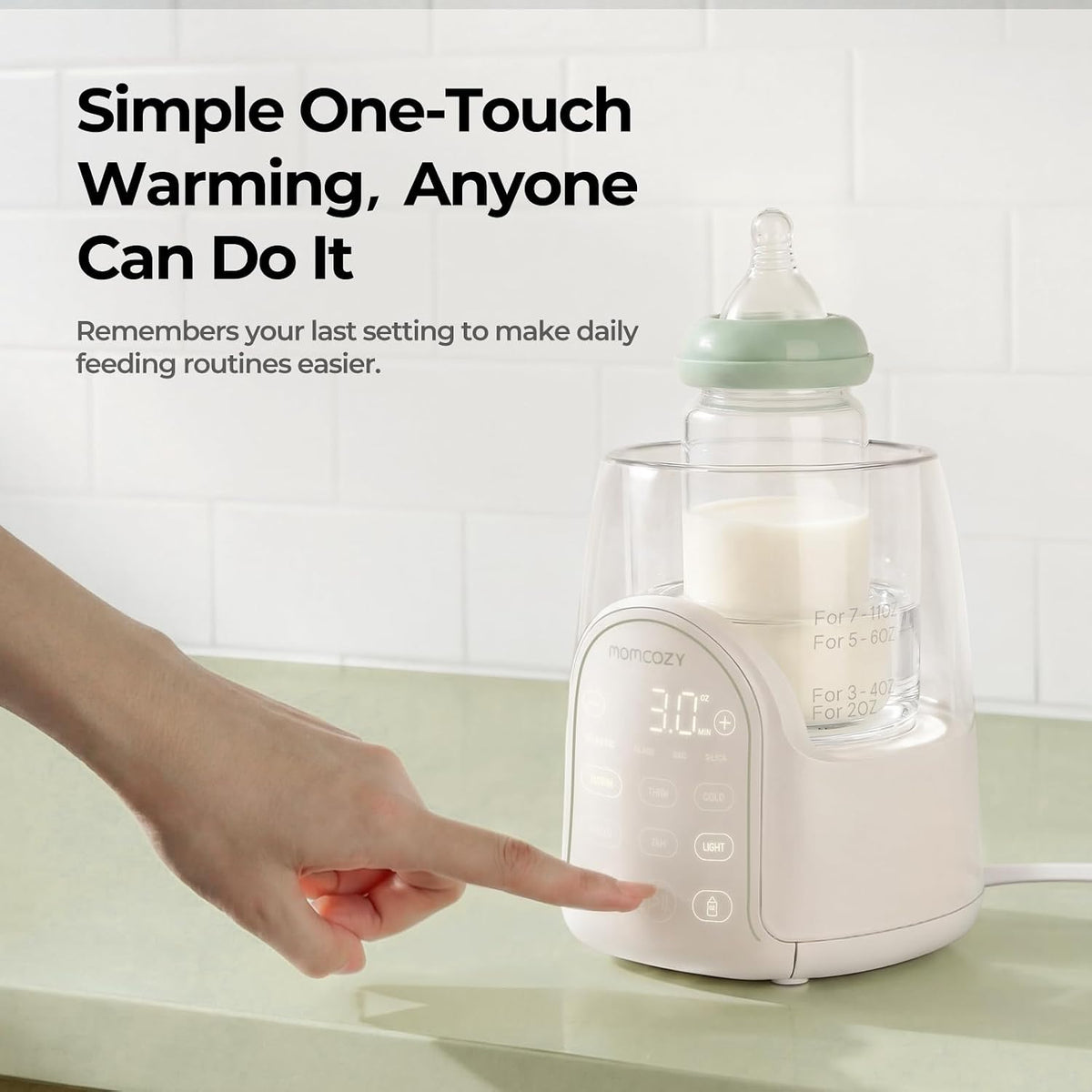 NightPro Bottle Warmer for Baby Breast Milk with Night Light