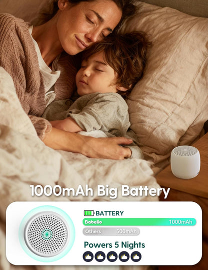 Pocket Mini Pro White Noise Sound Machine for Travel, 25 Sounds