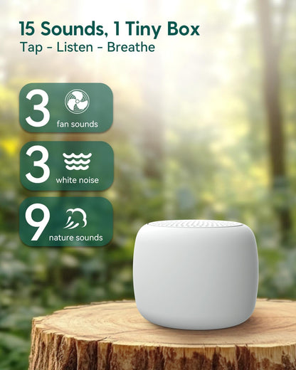 Pocket Mini Pro White Noise Sound Machine for Travel, 25 Sounds