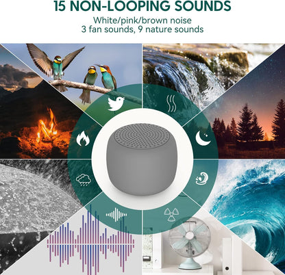 Pocket Mini Pro White Noise Sound Machine for Travel, 25 Sounds