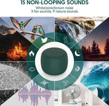 Pocket Mini Pro White Noise Sound Machine for Travel, 25 Sounds
