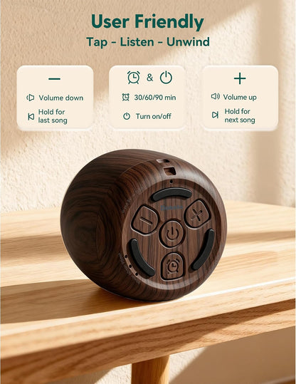 Pocket Mini Pro White Noise Sound Machine for Travel, 25 Sounds