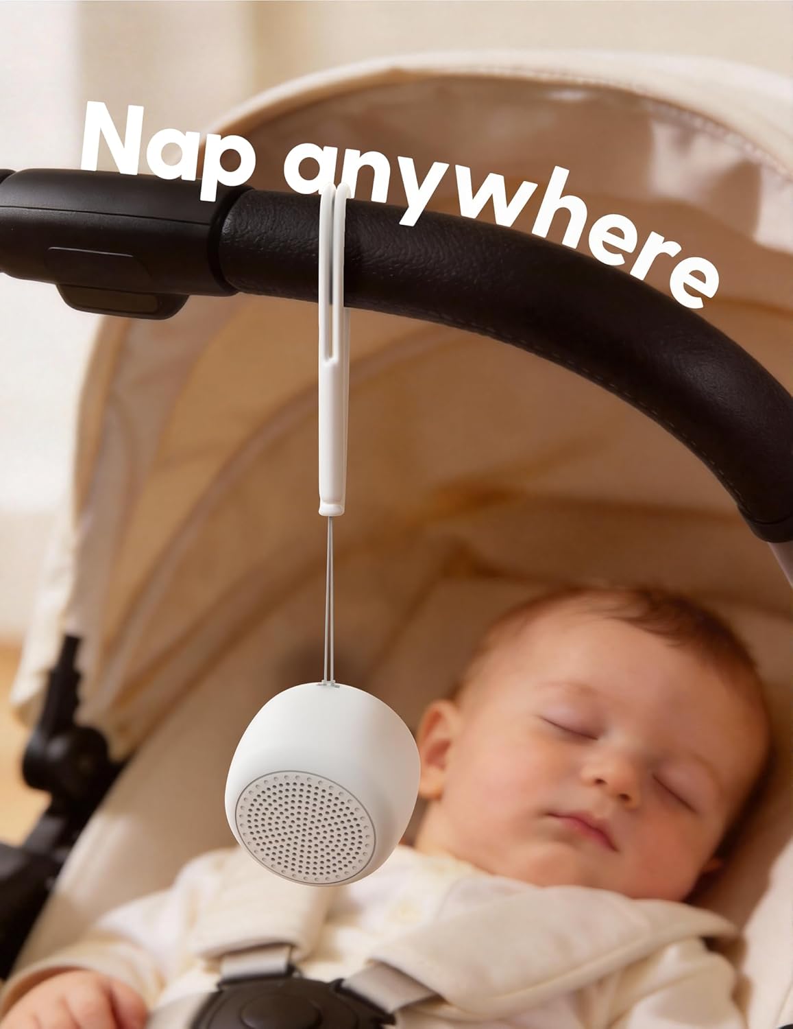 Pocket Mini Pro White Noise Sound Machine for Travel, 25 Sounds