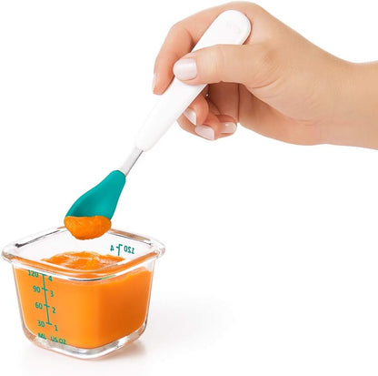 Glass Baby Blocks Food Storage Containers, Teal, 4 oz