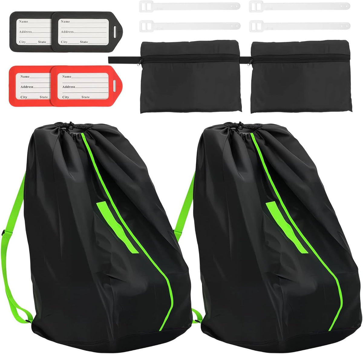 2Pcs Car Seat Bags For Airplane Travel