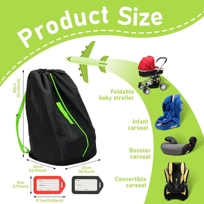 2Pcs Car Seat Bags For Airplane Travel