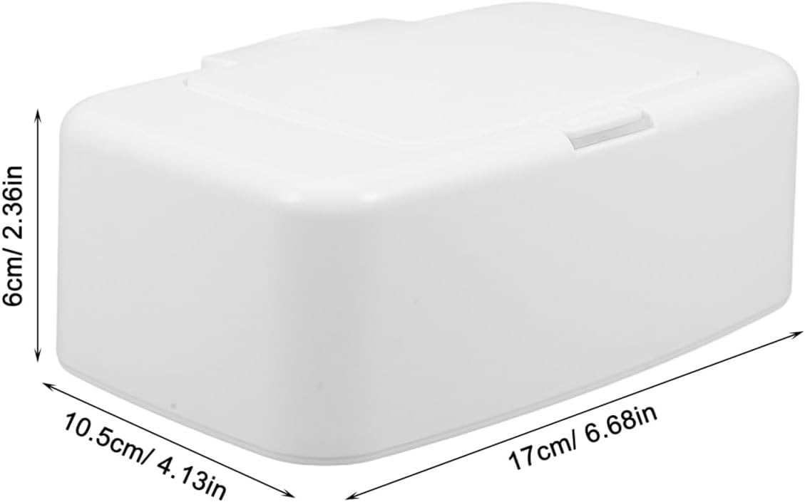Wipes Dispenser Refillable Wipe Container One-Handed Baby Wipe Holder Non-Slip Base Portable Tissue Box for Nursery Bathroom Kitchen Travel 6.69 X 4.13 X 2.36 in