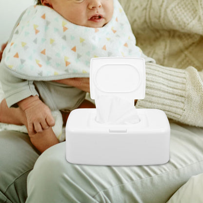 Wipes Dispenser Refillable Wipe Container One-Handed Baby Wipe Holder Non-Slip Base Portable Tissue Box for Nursery Bathroom Kitchen Travel 6.69 X 4.13 X 2.36 in