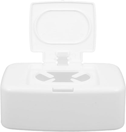 Wipes Dispenser Refillable Wipe Container One-Handed Baby Wipe Holder Non-Slip Base Portable Tissue Box for Nursery Bathroom Kitchen Travel 6.69 X 4.13 X 2.36 in