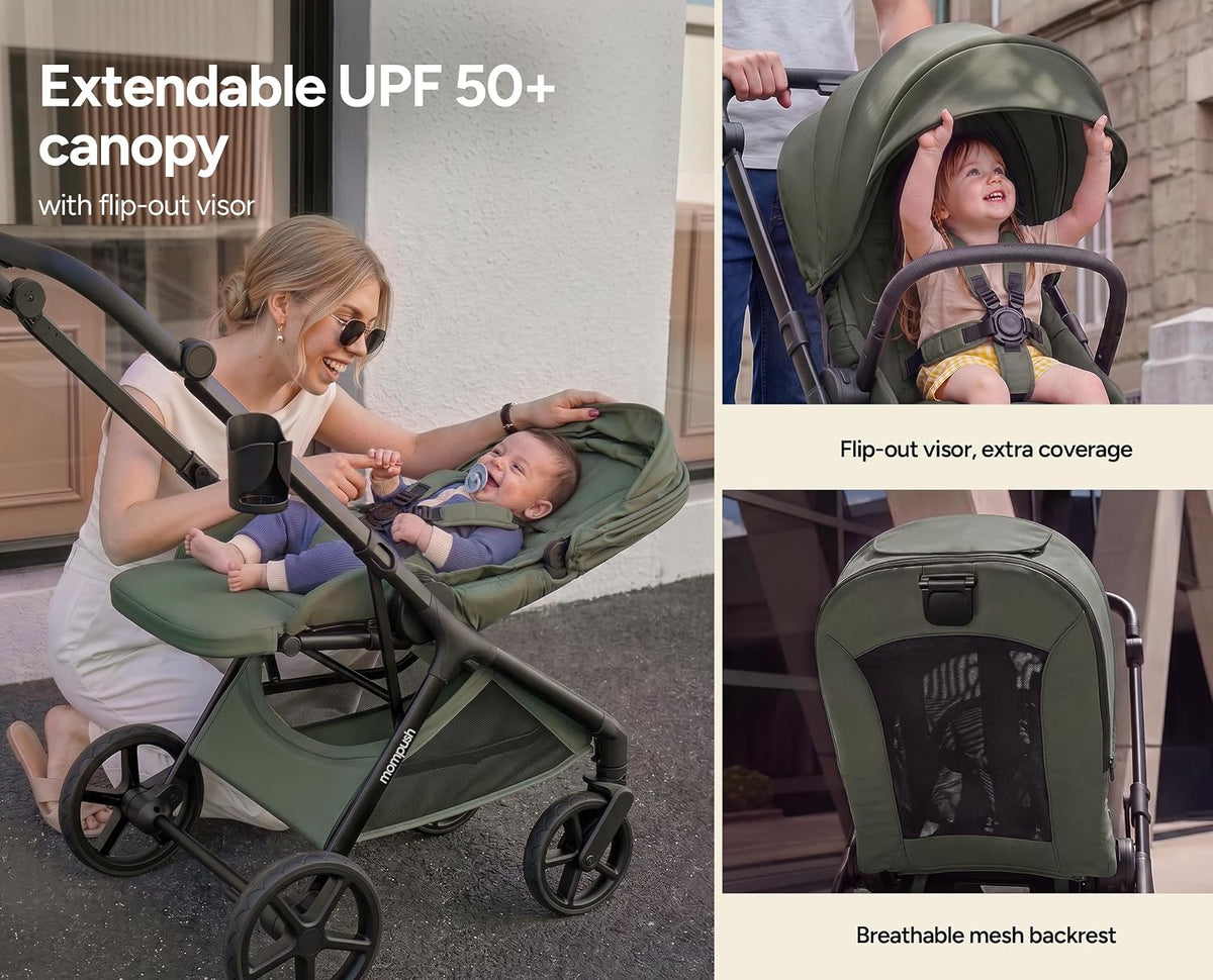 Vira All-Terrain Stroller Compact One-Hand Fold, Newborn to Toddler