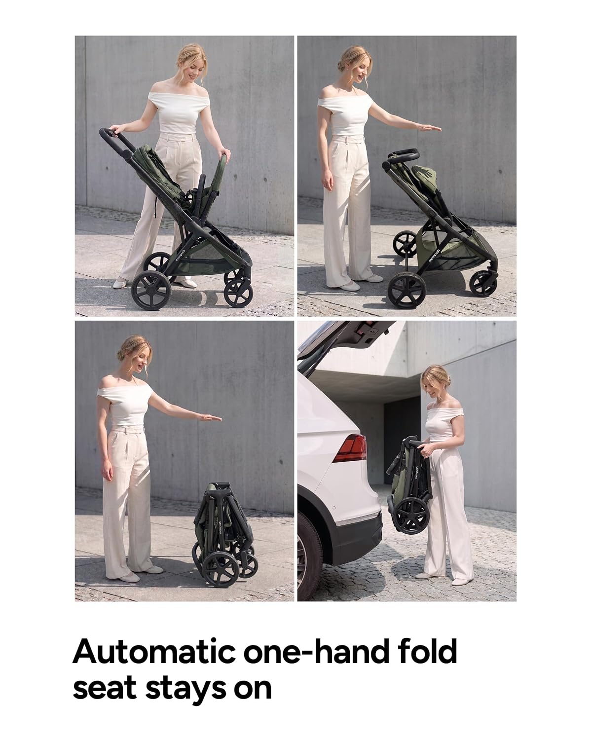 Vira All-Terrain Stroller Compact One-Hand Fold, Newborn to Toddler