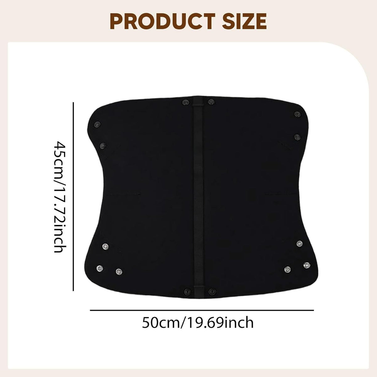 Winter Stroller Gloves Water Resistant Lined Hand Muffs for Caregivers, Black