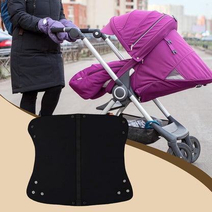 Winter Stroller Gloves Water Resistant Lined Hand Muffs for Caregivers, Black