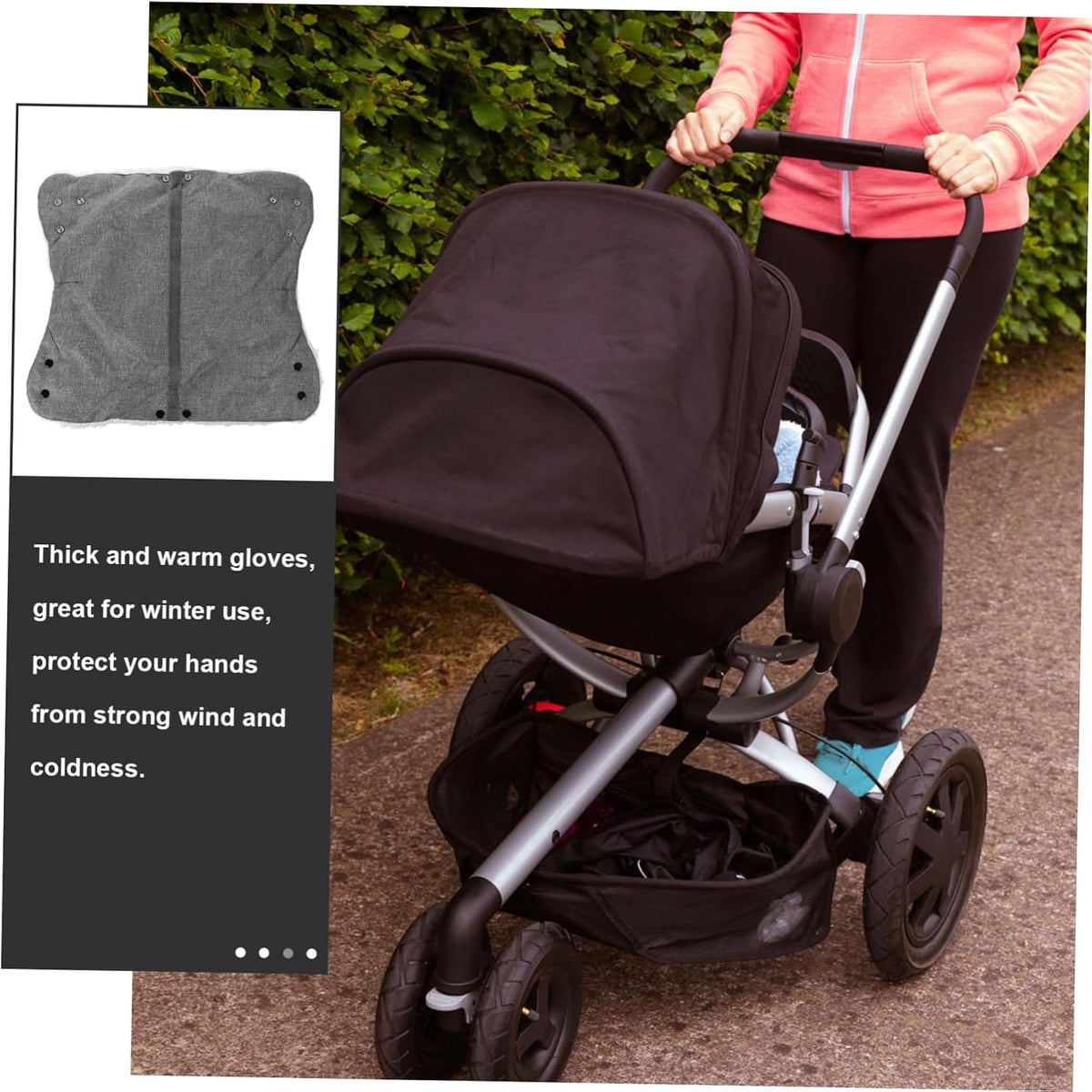Ster Gloves Hand Fleece Grips Scooter Accessories Waterproof Mittens Winter Gloves The Mitten Gloves for