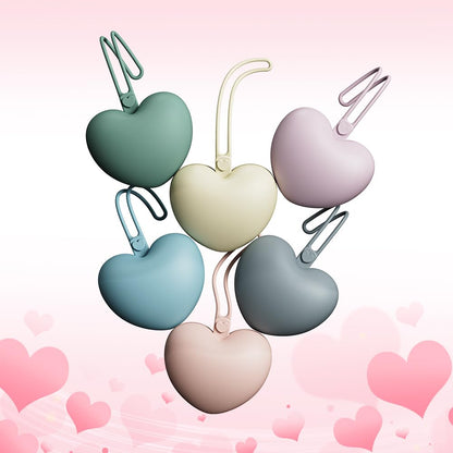 4PCS Pacifier Holder Case Set, 2pcs Silicone Portable Pacifier Pouch and 2pcs Transparent Pacifier Storage Container, Cute Heart Shape Pacifier Storage Case for Newborn Baby（Green&Khaki）