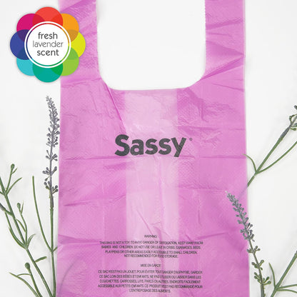 Disposable Diaper Sacks, Powder Scented, 4-25 Sacks per Roll, Easy-to-Tie, Diaper Disposal or Pet Waste Bags