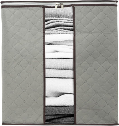2 Pack Foldable Large Storage Bags for Comforter Quilt Blanket Clothes
