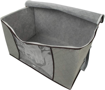 2 Pack Foldable Large Storage Bags for Comforter Quilt Blanket Clothes