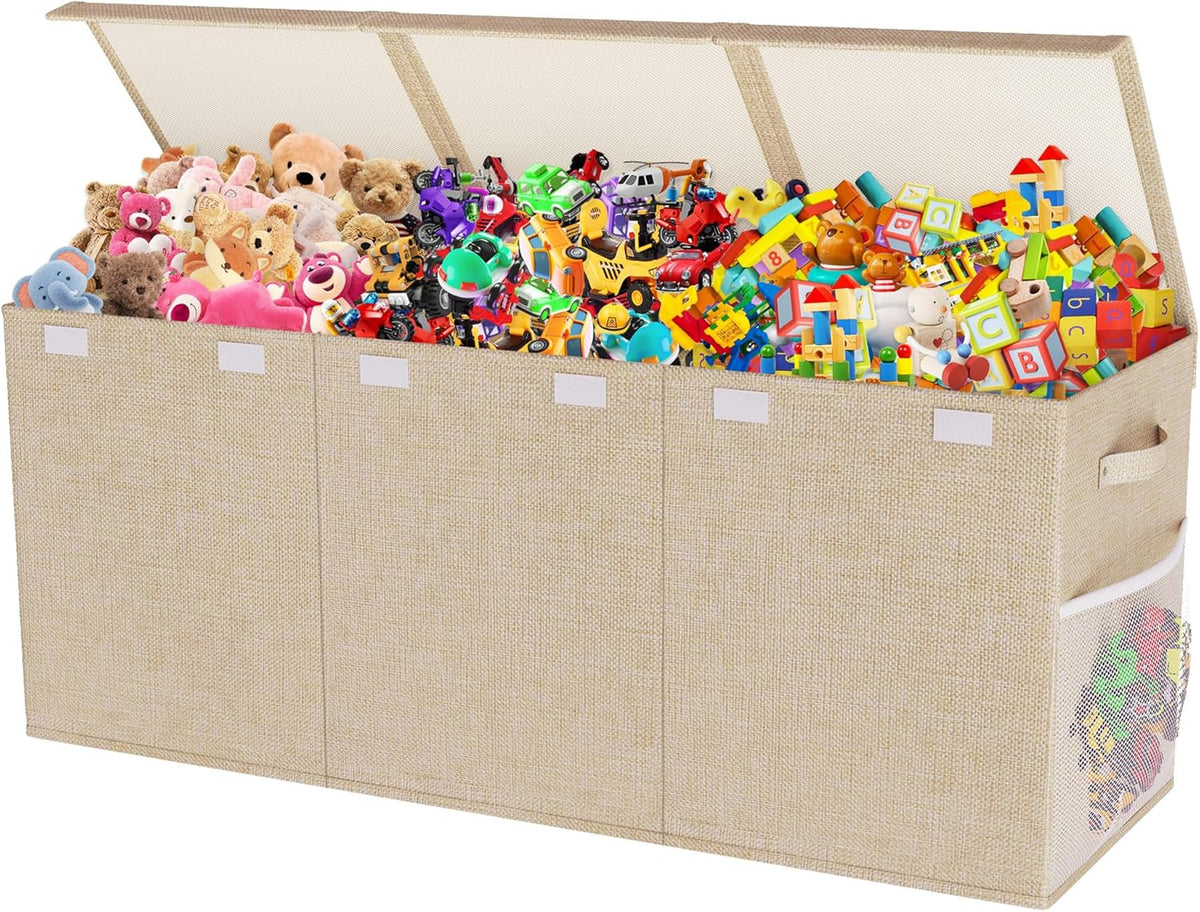 Extra Large Toy Box with Lids, Large Storage Chest Organizer, 40"x14"x16"