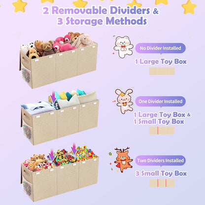 Extra Large Toy Box with Lids, Large Storage Chest Organizer, 40"x14"x16"