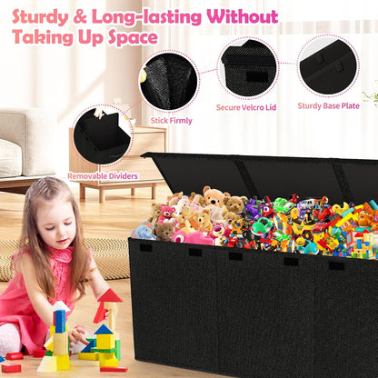 Extra Large Toy Box with Lids, Large Storage Chest Organizer, 40"x14"x16"