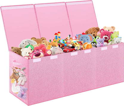 Extra Large Toy Box with Lids, Large Storage Chest Organizer, 40"x14"x16"