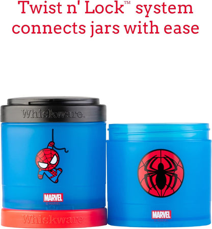 Marvel Snack Containers, 3 Stackable Snack Cups, Captain America