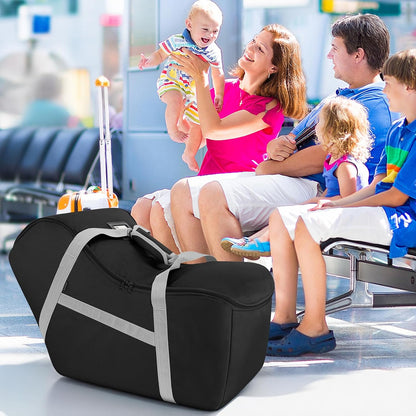 Padded Car Seat Bag Compatible with Most Nuna Pipa Car Seats UPPAbaby MESA V2 without Base & Chicco KeyFit 30 and Base, Car Seat Travel Bag for Airplanes, Black