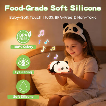 FAMIDUO Panda Night Light with White Noise, Sound Machine for Baby Toddler