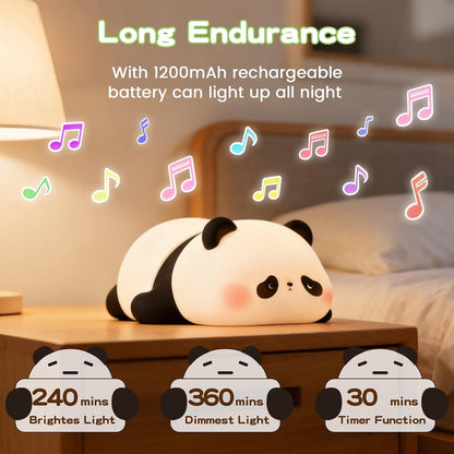 FAMIDUO Panda Night Light with White Noise, Sound Machine for Baby Toddler
