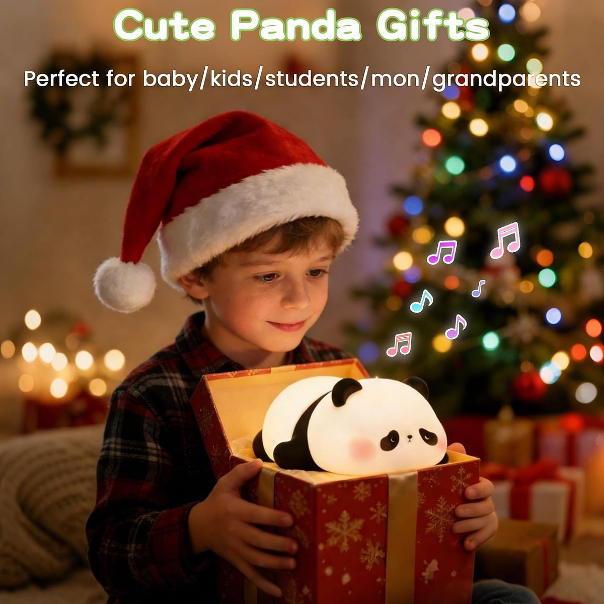 FAMIDUO Panda Night Light with White Noise, Sound Machine for Baby Toddler