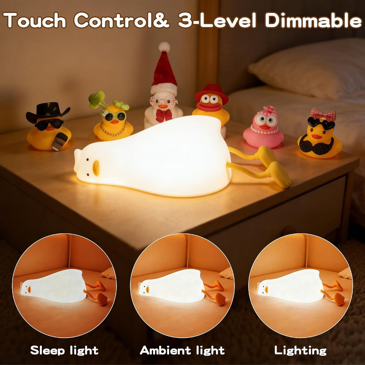 FAMIDUO Panda Night Light with White Noise, Sound Machine for Baby Toddler