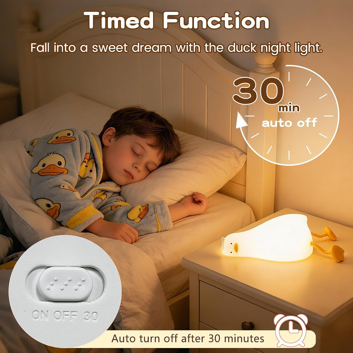 FAMIDUO Panda Night Light with White Noise, Sound Machine for Baby Toddler