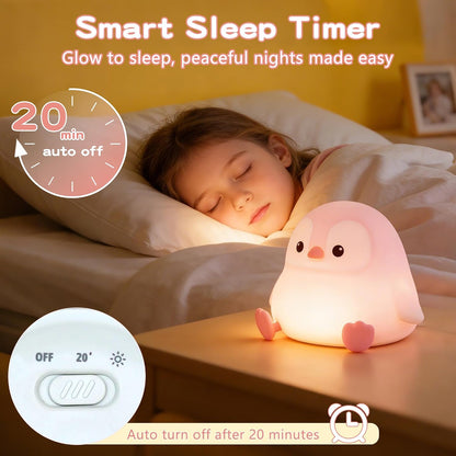FAMIDUO Panda Night Light with White Noise, Sound Machine for Baby Toddler