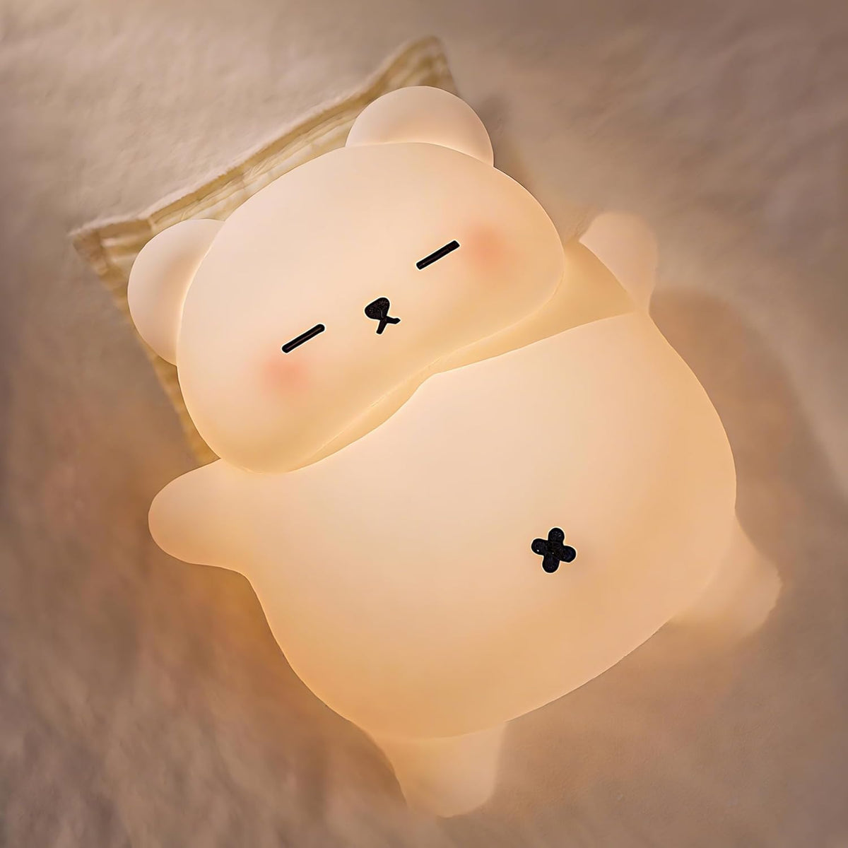 FAMIDUO Panda Night Light with White Noise, Sound Machine for Baby Toddler