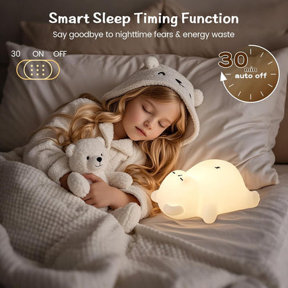 FAMIDUO Panda Night Light with White Noise, Sound Machine for Baby Toddler