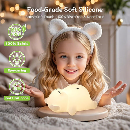 FAMIDUO Panda Night Light with White Noise, Sound Machine for Baby Toddler