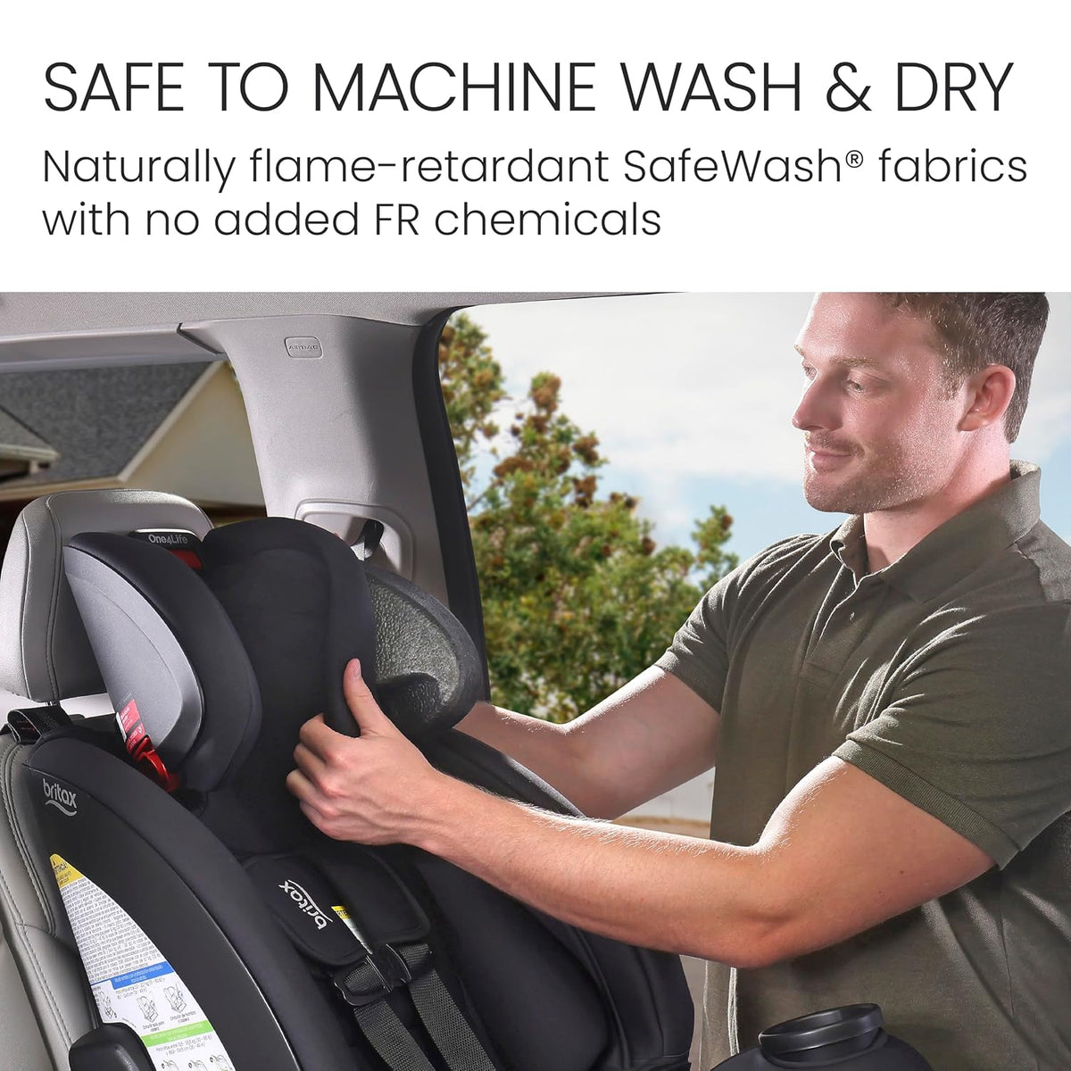 One4Life All in One Car Seat, Up to 10 Years of Use — Teak