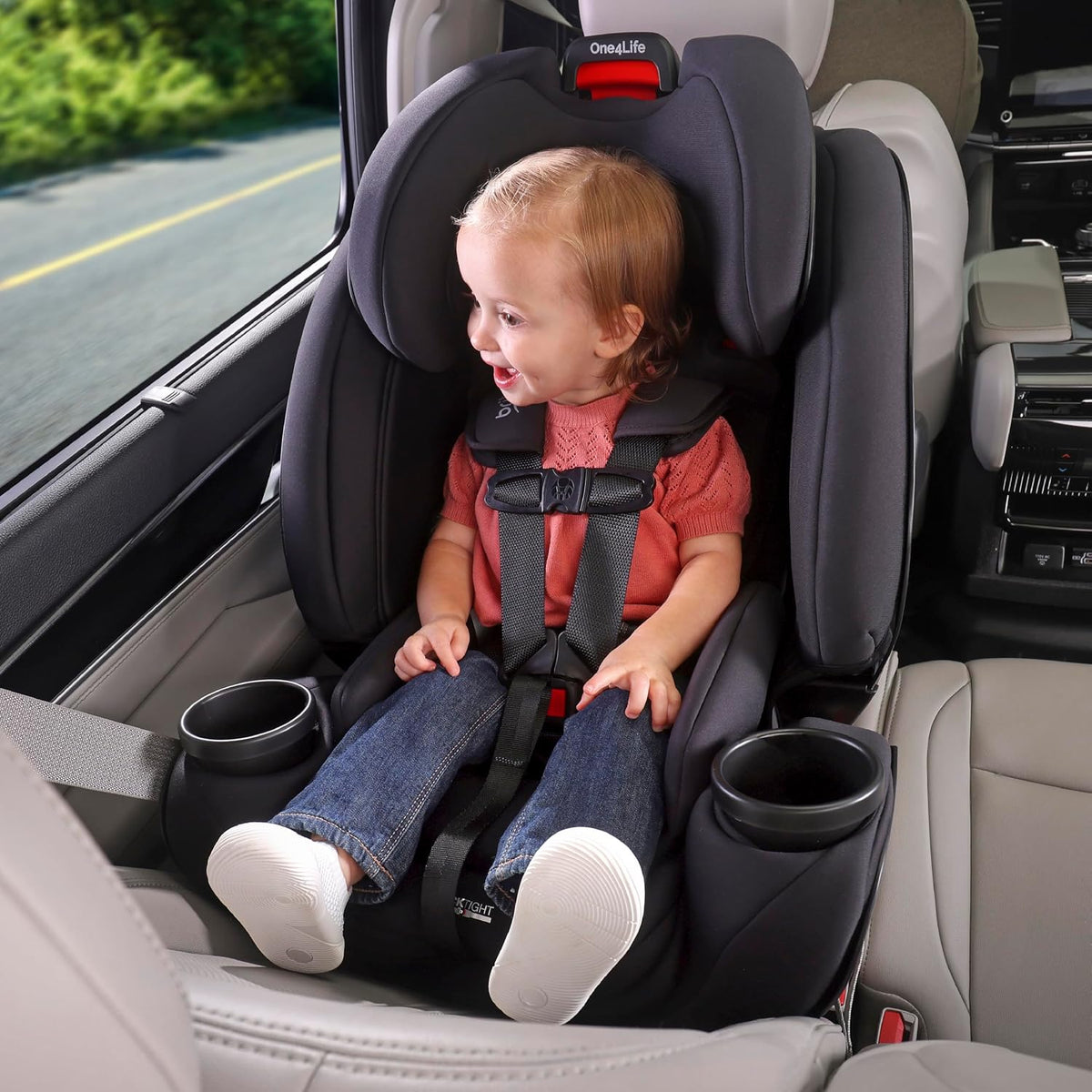 One4Life All in One Car Seat, Up to 10 Years of Use — Teak