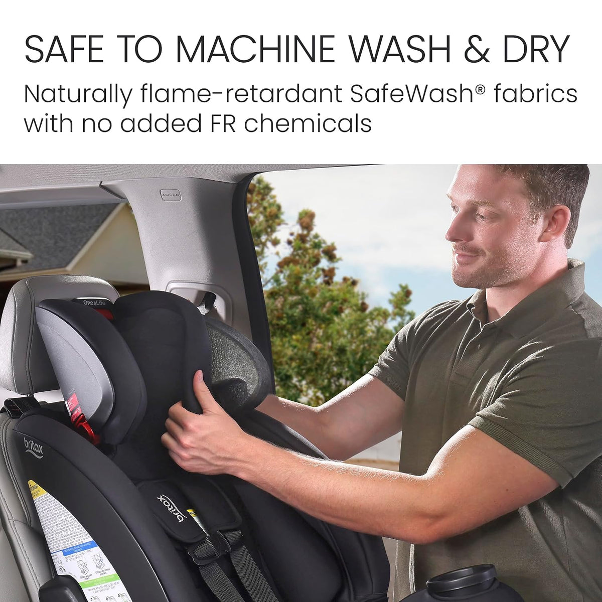 One4Life All in One Car Seat, Up to 10 Years of Use — Teak